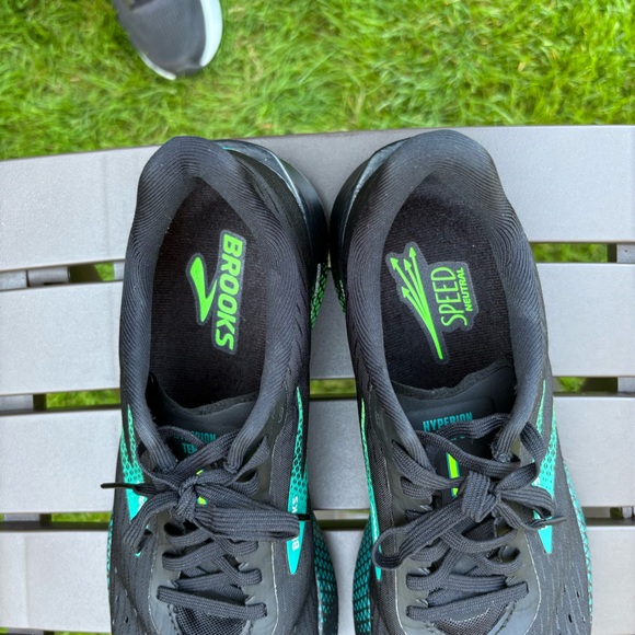 Brooks Hyperion Tempo Speed Running Shoes Black/Kayak Blue/Green Gecko Men’s 9 main image 11
